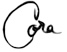 Cora's signature