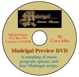 An image of the InkSpirations Christmas Madrigal Preview DVD.