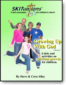 The cover of a SKITuations volume - Vol. 2 - Growing Up With God