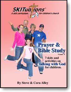 The cover of a SKITuations volume - Vol. 5 - Prayer & Bible Study