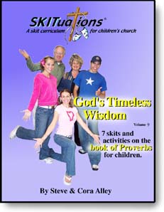 The cover of a SKITuations volume - Vol. 9 - God's Timeless Wisdom